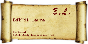 Bódi Laura névjegykártya
