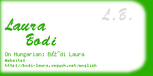 laura bodi business card